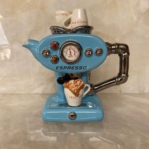 TEAPOTTEFY CERAMIC “ESPRESSO” BLUE TEAPOT